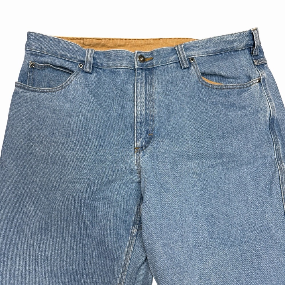 Duluth Trading Carpenter Jeans Size 40x30 Blue Medium Wash Cotton Denim Pants